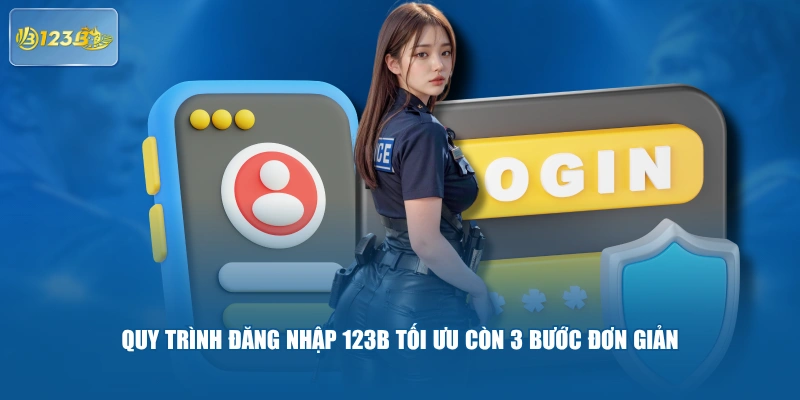 Quy trình đăng nhập 123B tối ưu còn 3 bước đơn giản